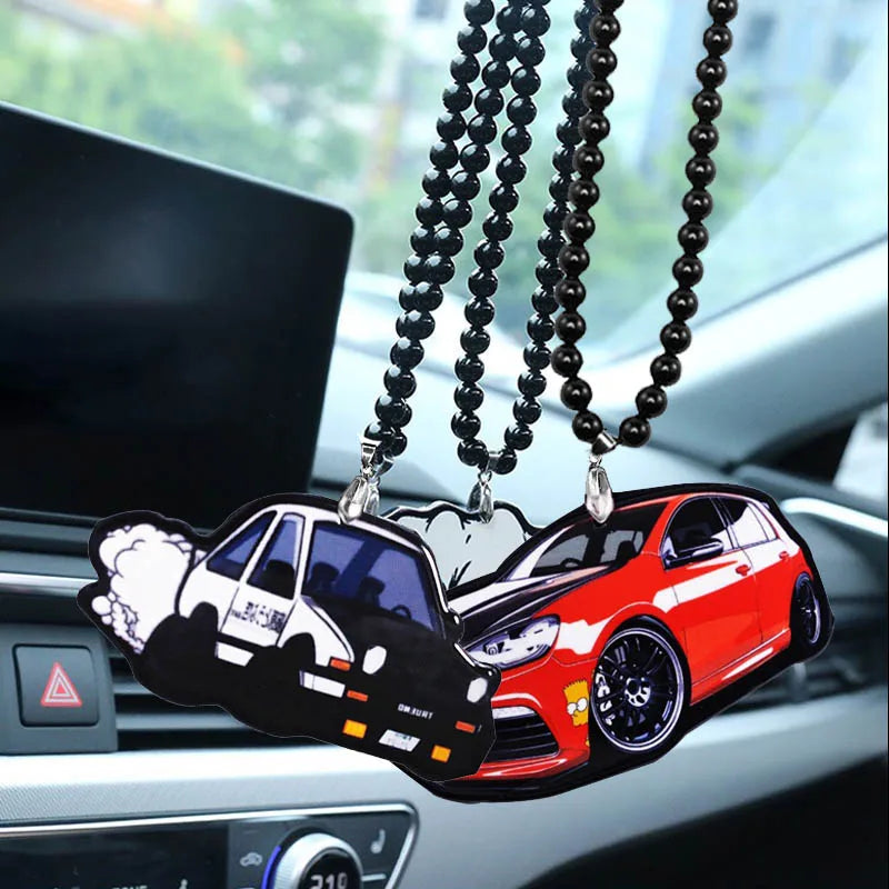 Style Creative Car Model Car Rearview Mirror Pendant Car Pendant Interior Accessories Anging Ornament Auto Styling