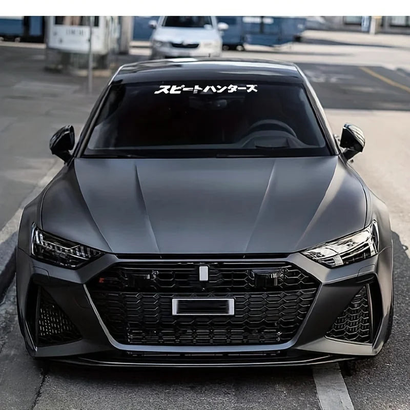 JDM Style Car Stickers Waterproof Street Racing Front and Rear Windshield Decoration Scratch Covering Car Accessories Decals