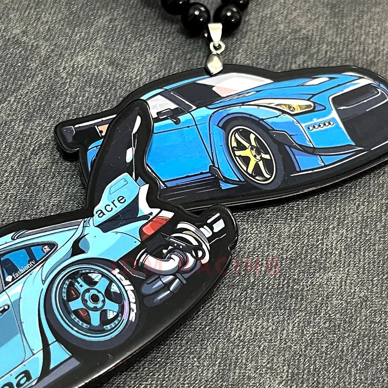 Style Creative Car Model Car Rearview Mirror Pendant Car Pendant Interior Accessories Anging Ornament Auto Styling