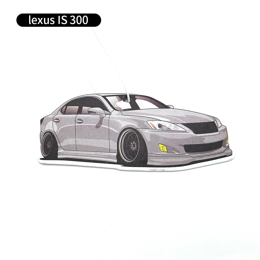 Newest Hanging Car Air Freshener JDM Racing Style Soild Paper Car Rear View Mirrow Pendent for Lexus IS 300 Infinti G37 Hyundai