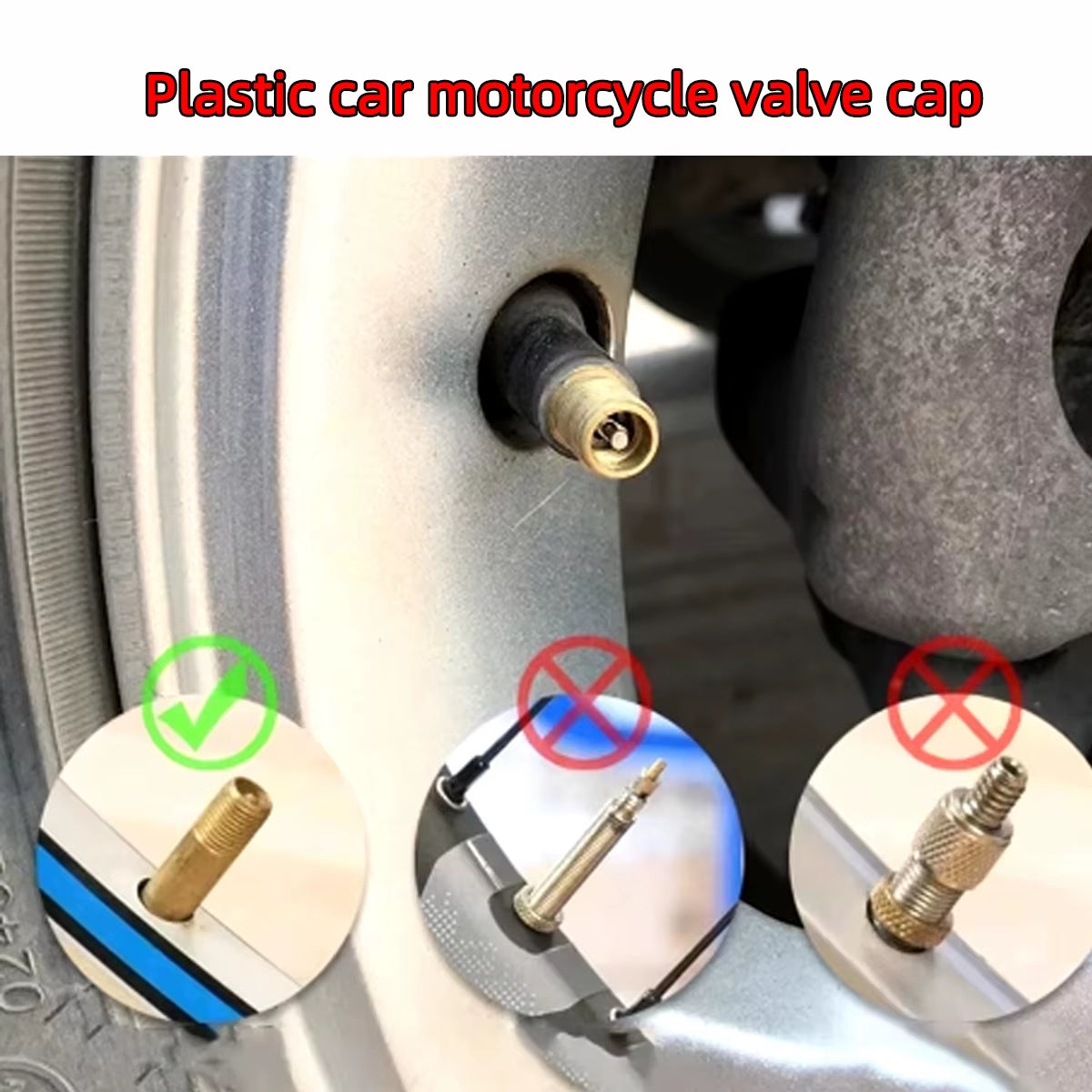 10/20/50/100Pcs Universal Cover Tire Rim Stem Cover Dustproof Decoration Motorcycle Bicycle Car Valve Cover