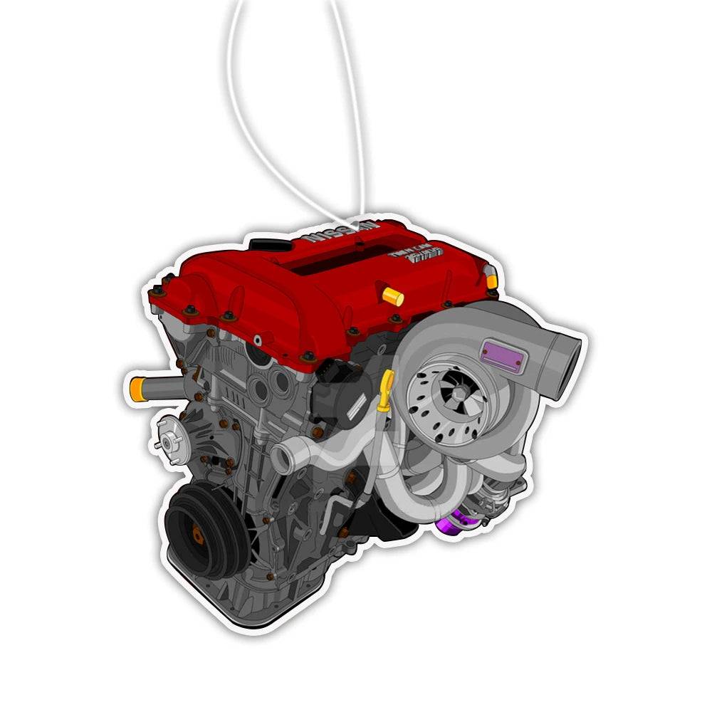 New JDM Car Air Freshener Sexy Tire Girl Hanging Pendant Rearview Mirror Perfume Turbo Brake Disc Shock Absorber Fragrance Anime