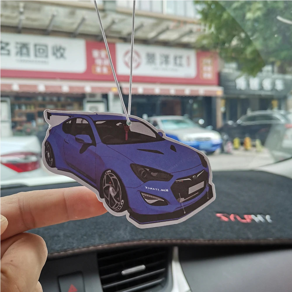 Newest Hanging Car Air Freshener JDM Racing Style Soild Paper Car Rear View Mirrow Pendent for Lexus IS 300 Infinti G37 Hyundai