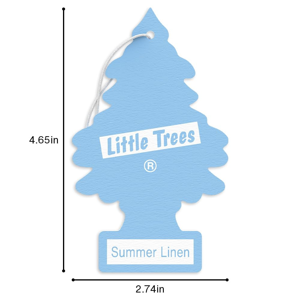 Car Air Freshener | Hanging Tree Provides Long Lasting Scent for Auto and Home | 24 Air Fresheners |Summer Linen
