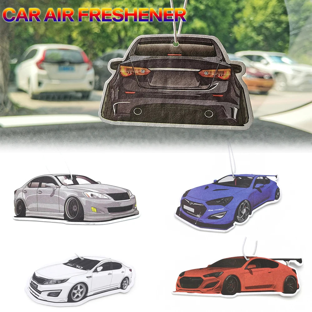 Newest Hanging Car Air Freshener JDM Racing Style Soild Paper Car Rear View Mirrow Pendent for Lexus IS 300 Infinti G37 Hyundai