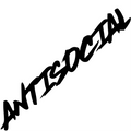 Antisocial Car Sticker Flag Windshield Creative Competition Letters JDM Decorative Styling Style Vinyl Decals