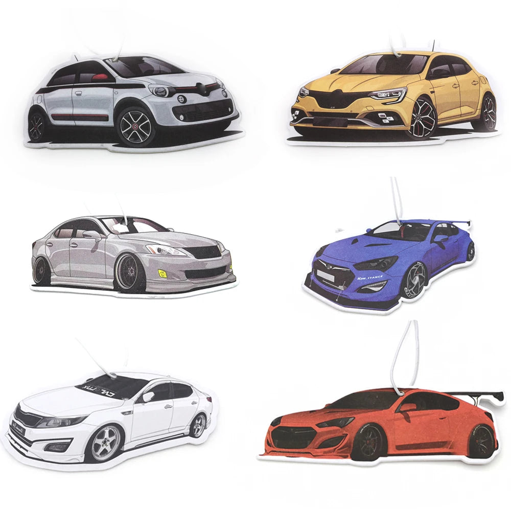 Newest Hanging Car Air Freshener JDM Racing Style Soild Paper Car Rear View Mirrow Pendent for Lexus IS 300 Infinti G37 Hyundai