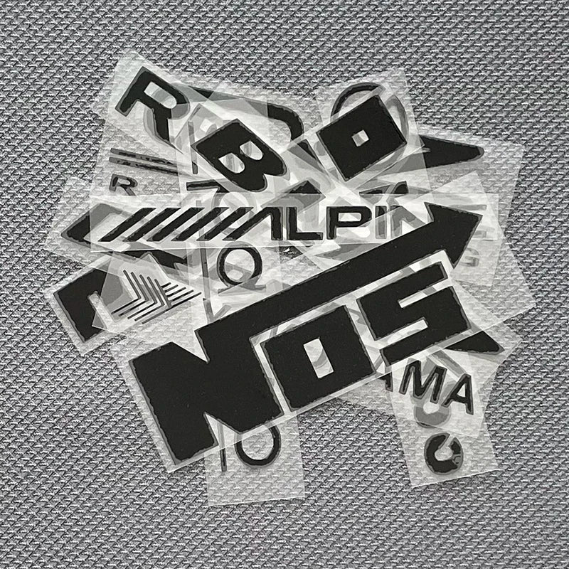 10Pcs Car Stickers Set Racing Vinyl Decals for Lowrider JDM Style